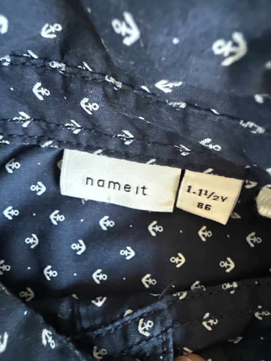 Name It Camicie, T-shirt & Polo: Kinderhemd Name it dunkelblau mit Anker Grösse 86 – Usato da Affoltern am Albis venduto da manurun 1