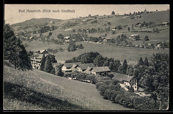 Cartoline postali: AK Bad Heustrich, Blick nach Emdthal – Usato da Berlin venduto da bartko-reher