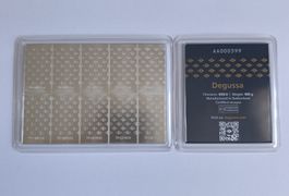 Degussa Silberbarren 100g - 10x10g in CombiCard neu