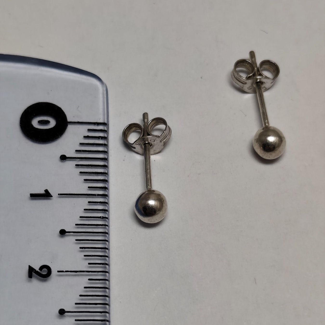Boucles d'oreille: Vintage Silver silber Stud Earrings Boucles d'Oreilles #A4 – D'occasion à Châtelaine par Tropic.Watch2 3