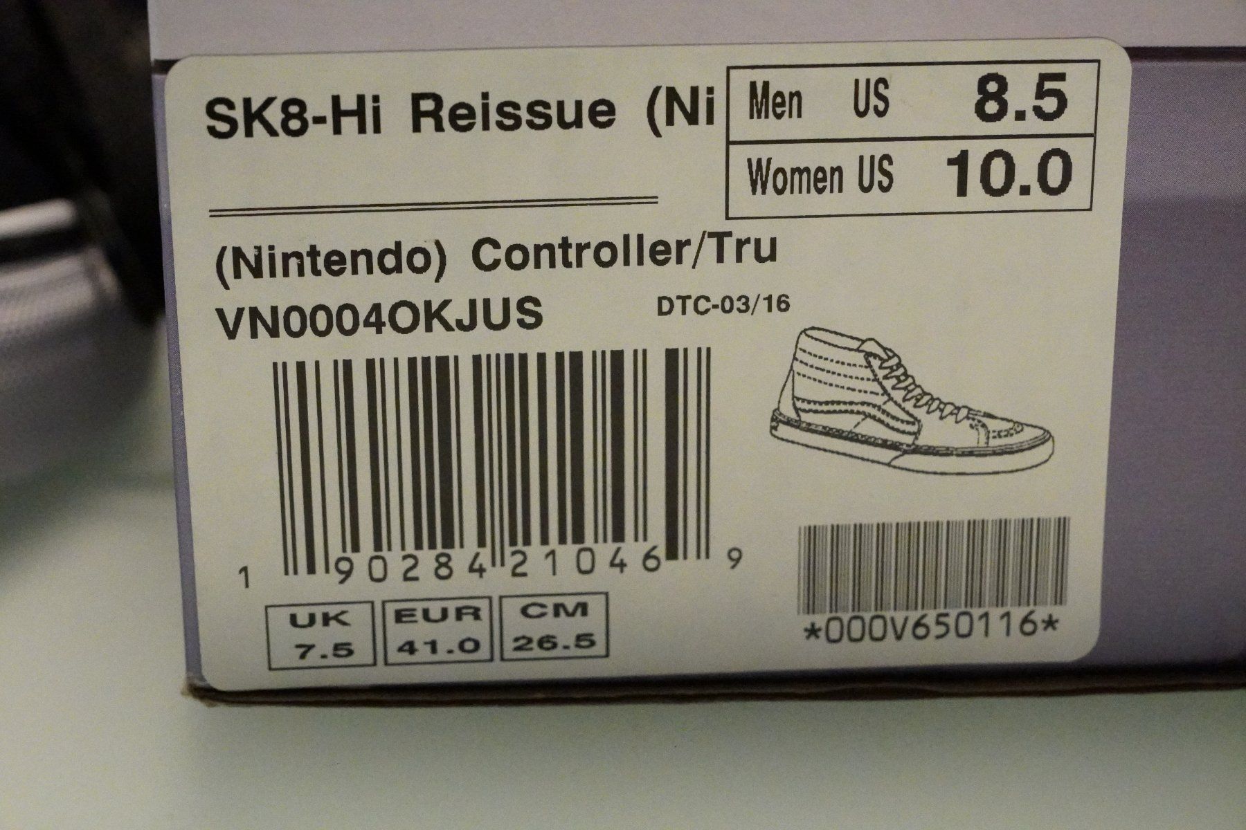 Vans Scarpe da uomo: Vans x Nintendo Sk8 Hi Reissue NES Controller Game Over – Nuovo (secondo la descrizione) da Oberwil b. Büren venduto da lelicorne 2