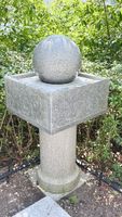 Granit Kugelbrunnen Tessin, drehende Kugel, 140 cm hoch