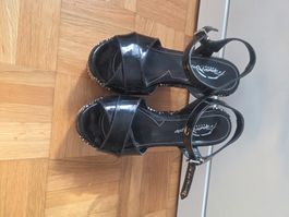 Sandalen, schwarz, Grösse 34(35), Sommer