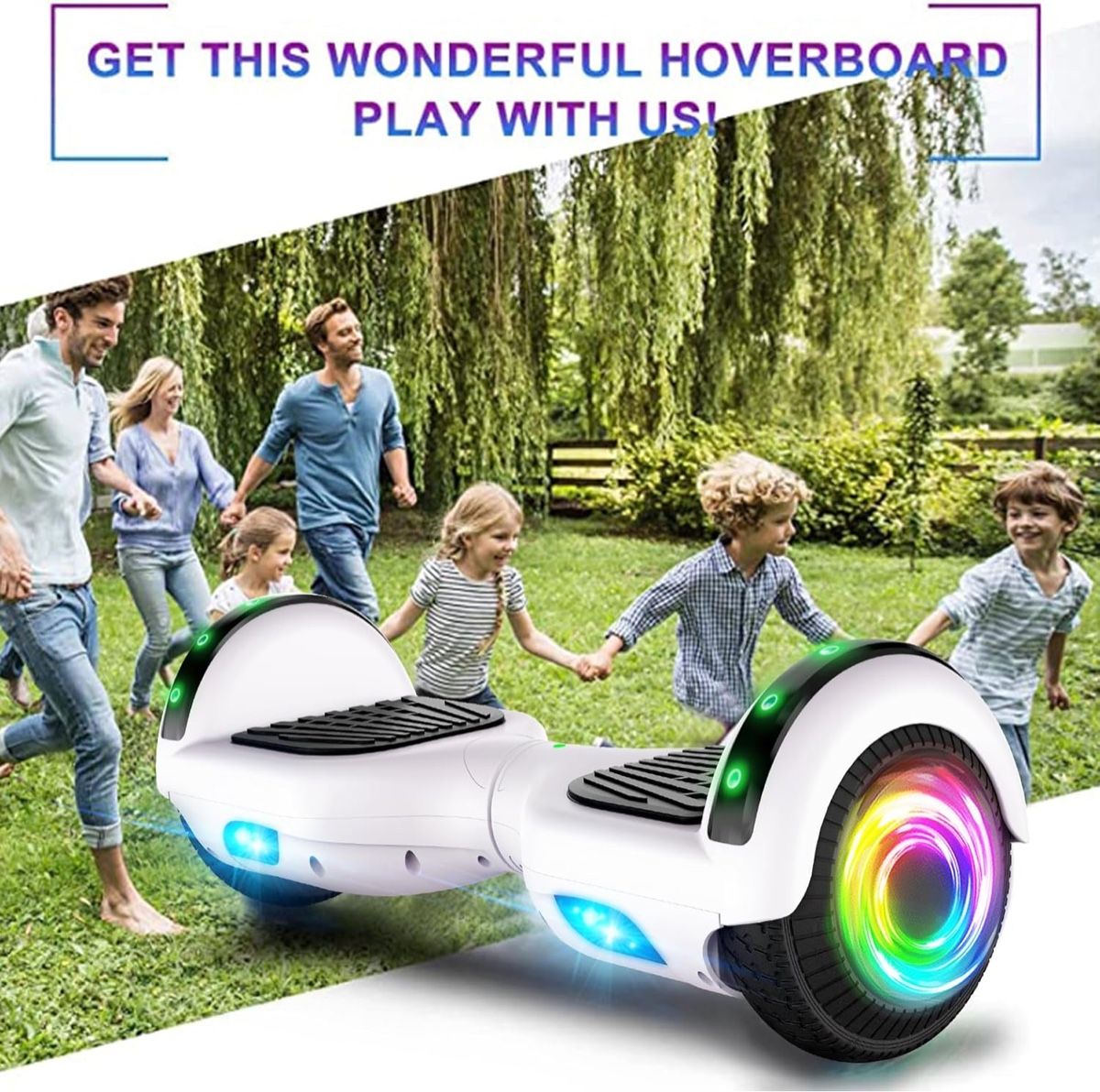 Hoverboards: Hoverboard für Kinder mit Bluetooth-Lautsprecher & LED – Neu (gemäss Beschreibung) aus Nebikon von warendiscount 2