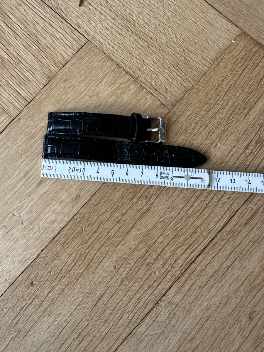 Armbänder & -reifen: Uhrenarmband Leder schwarz Krokooptik – Gebraucht aus Zürich von TheWickerman 2