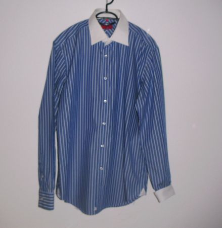Hemd, Langarm Gr. L, Blau/Weiss gestreift *PAUL KEHL*
