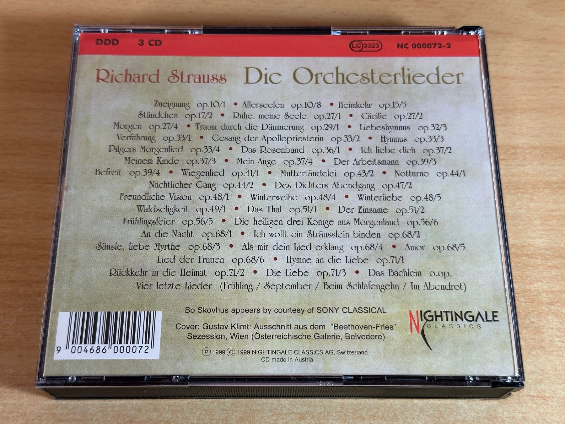 CD: Richard Strauss - Die Orchesterlieder - 3 CD – Usato da Rikon im Tösstal venduto da Alpenmutz 4