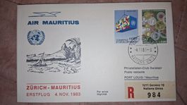 Swissair Zürich - Mauritius 04.11.1983
