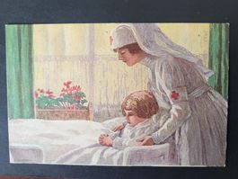 1921, Bundesfeier-Postkarte Nr.33 / Krankenpflegerin