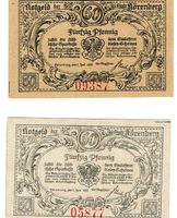 Nörenberg 2x 50 Pfennig Kompl.Satz 1920 VZ++-UNZ