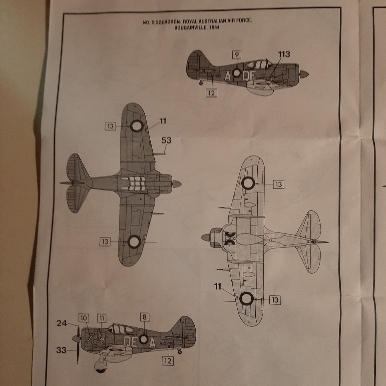 Airfix Modellbausätze & Standmodelle: 908 ... Commonwealth CA-13 Boomerang ... Airfix 02099 – Gebraucht aus Bonstetten von Benibanny59 1