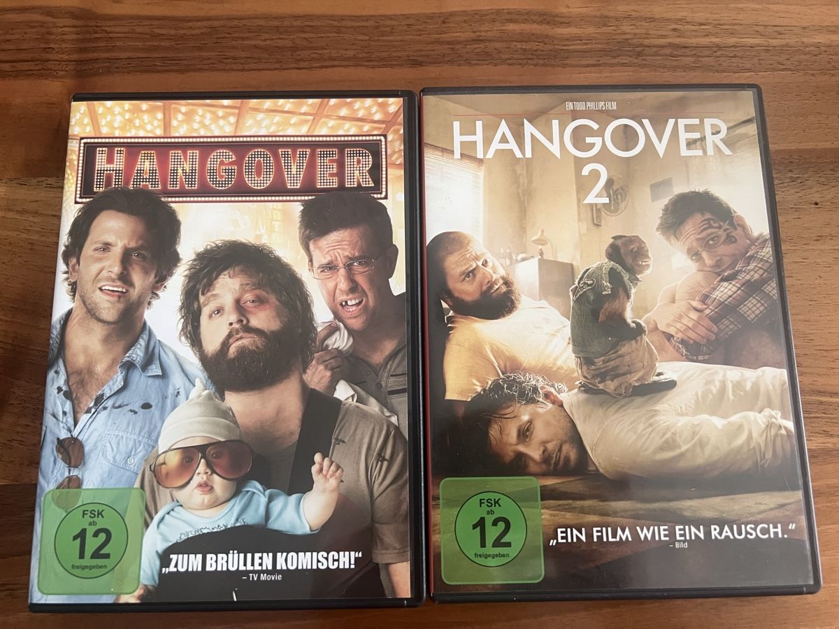 Tutti i DVDs: DVD von Hangover Teil 1+2 – Usato da Fällanden venduto da raf-wpf