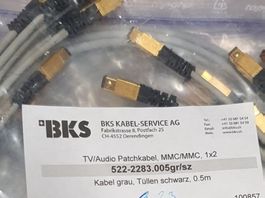 BKS 522-2283.005gr/sz 726, 1x2 MMC/MMC, 0.5m schwarz