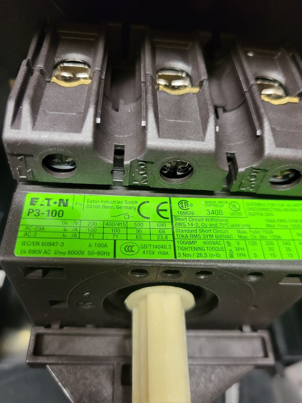 Eaton Interruttori: Eaton Anlageschalter P3-100 – Nuovo (secondo la descrizione) da Alpnach Dorf venduto da str_jdw2 5