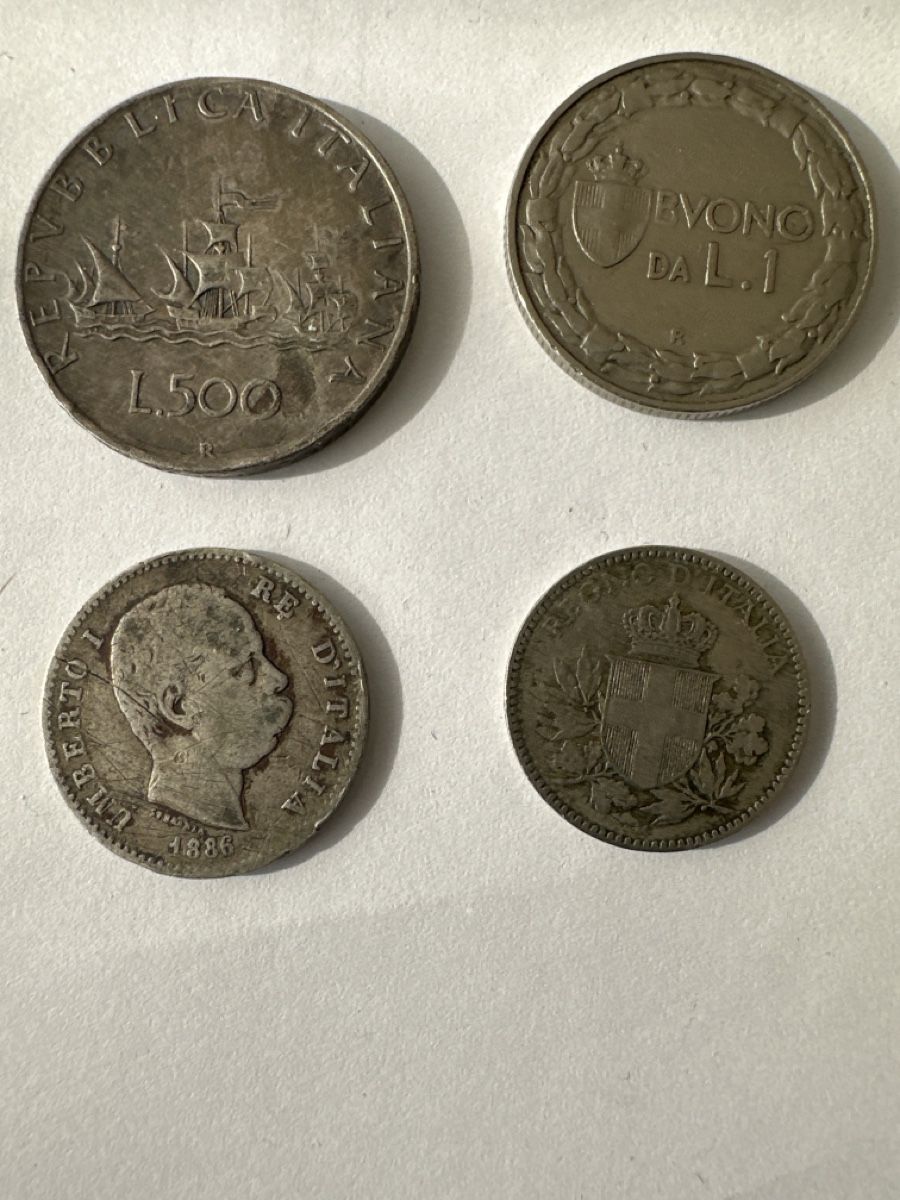Tutti le monete: Italia  1 lira 1886 – Usato da Morbio Inferiore venduto da Ecod