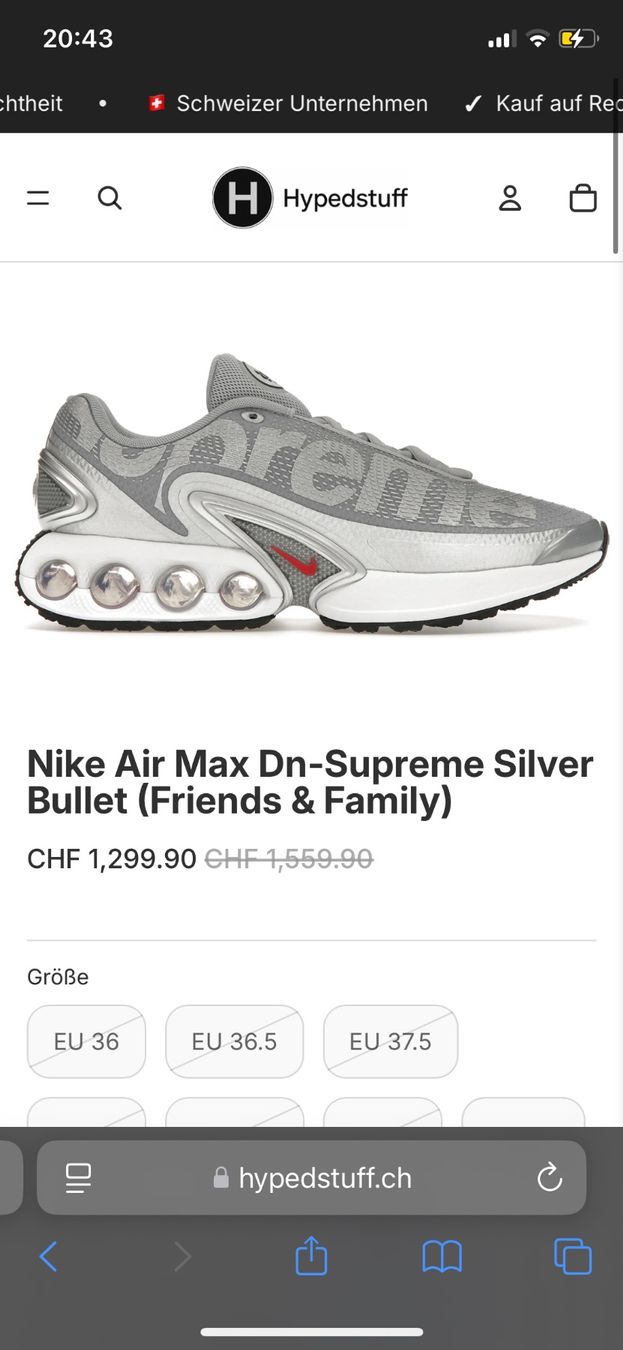 Nike Scarpe da uomo: Nike AIR Max DN x Supreme NEU – Nuovo e nell'imballaggio originale da Kriens venduto da draussen-zu-hause 6