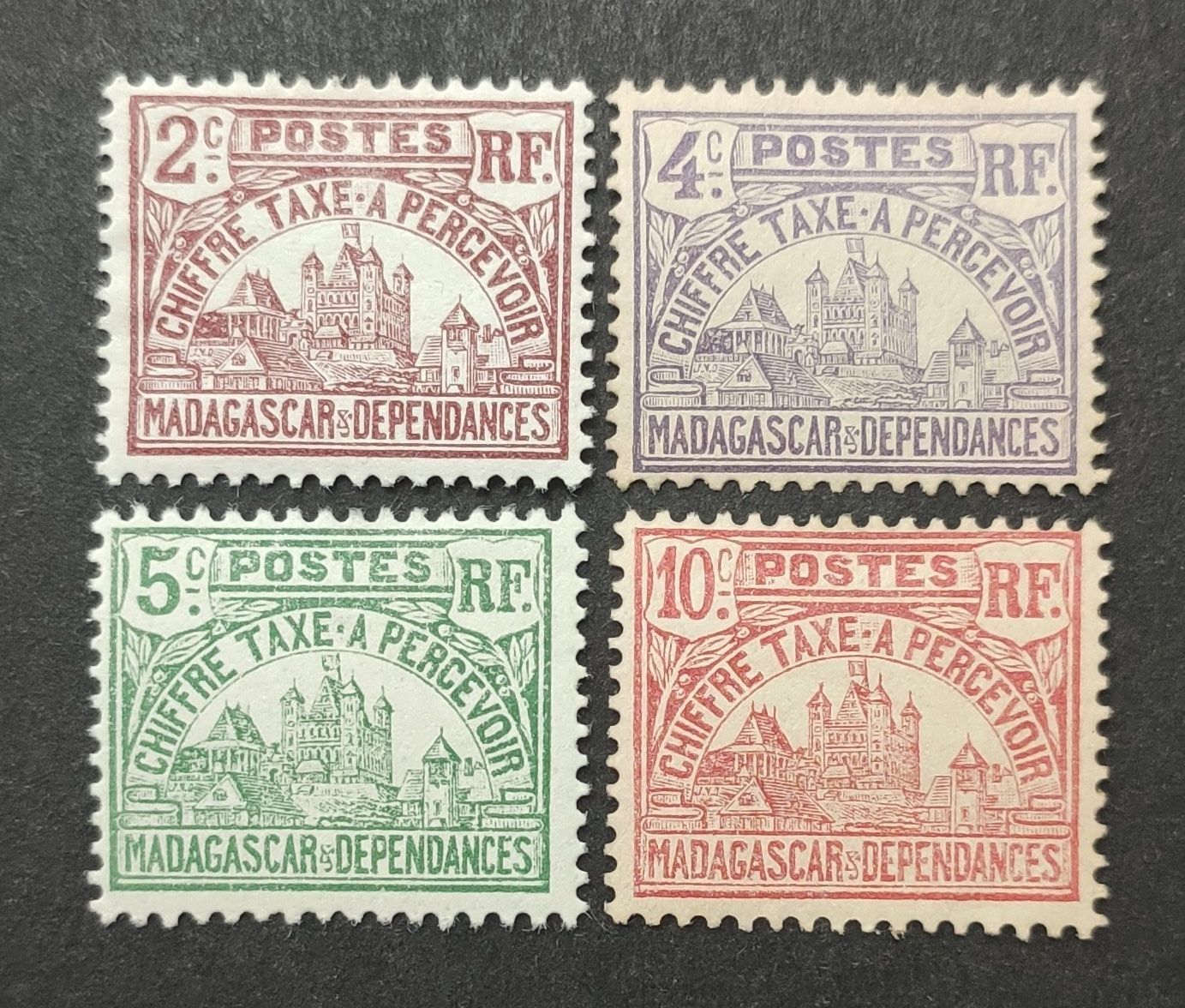 Tutti i francobolli: Madagaskar 1908, Postage Due, ungestempelte – Usato da Wil SG venduto da Zazal
