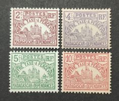 Madagaskar 1908, Postage Due, ungestempelte