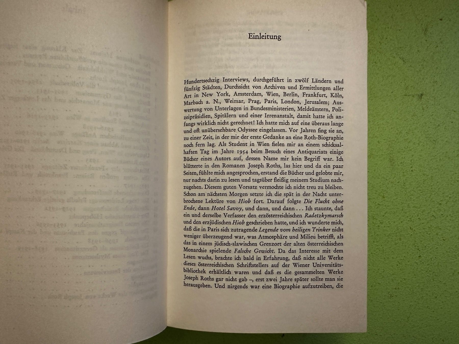Libri: David Bronsen: Joseph Roth. Eine Biographie. 1974 – Usato da Zürich venduto da allp 4