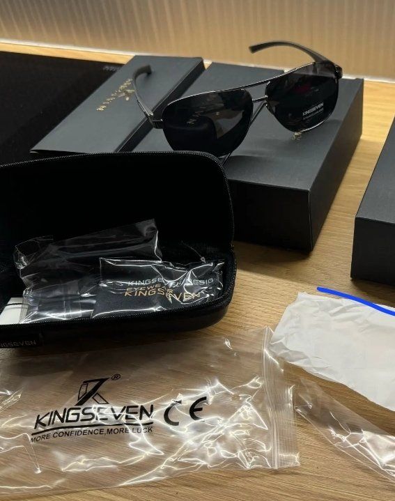 Occhiali & Lenti: Kingseven Piloten Sonnenbrille – Nuovo e nell'imballaggio originale da Suhr venduto da sjay.Cv 2