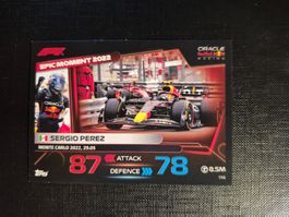 Sergio Perez Red Bull F1 Team Topps Turbo Attax 2023