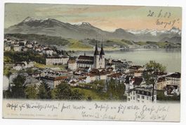 Luzern und der Rigi um 1903