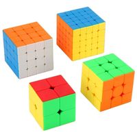 Zauberwürfel Set，4 Stück Magic Speed Cub