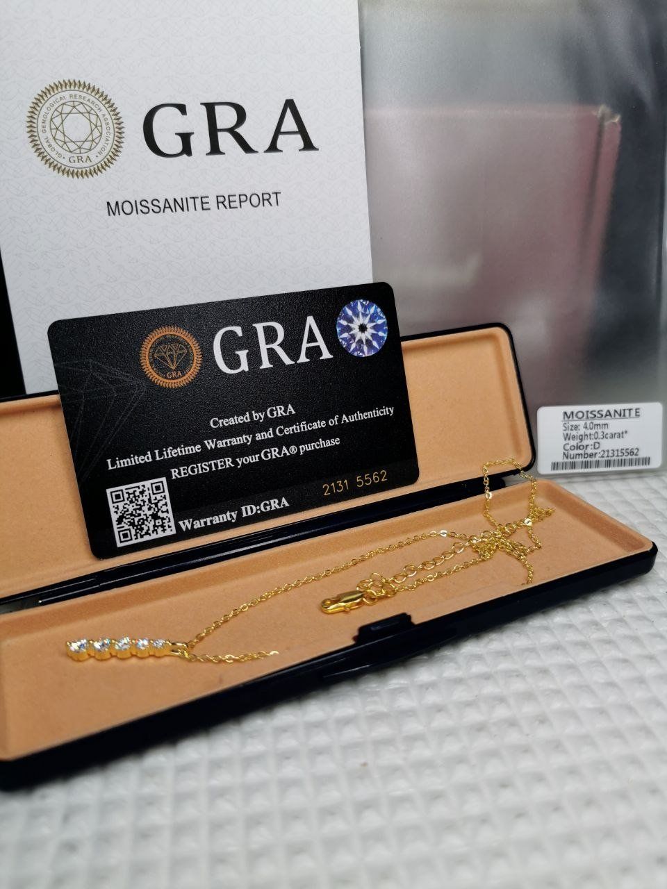 Ketten: Collier avec diamants de moissanite de 0,77 ct GRA – Neu und originalverpackt aus Reconvilier von Tsma67 8