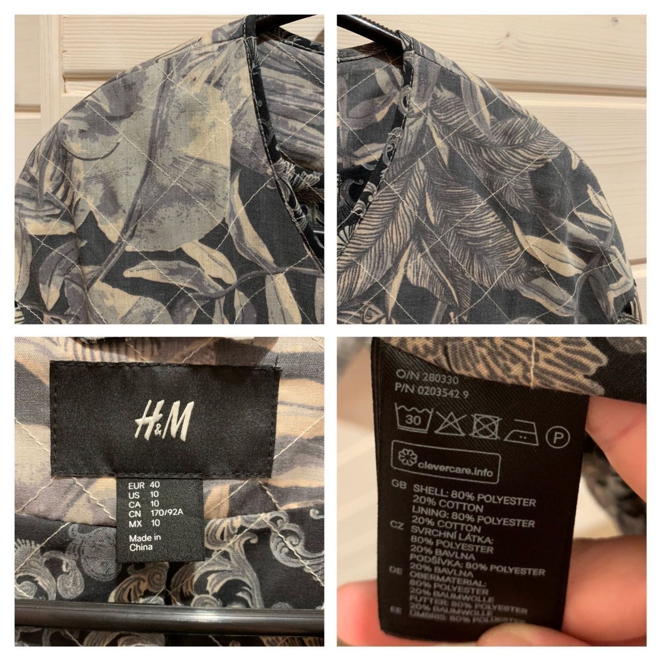 H&M Giacche: Jacke H&M Gr. M / 38 / 40 Tropical – Usato da Fislisbach venduto da KolibriSecondhand 2