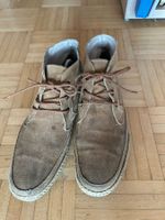 Stiefeletten Wildleder braun Herren Grösse 44