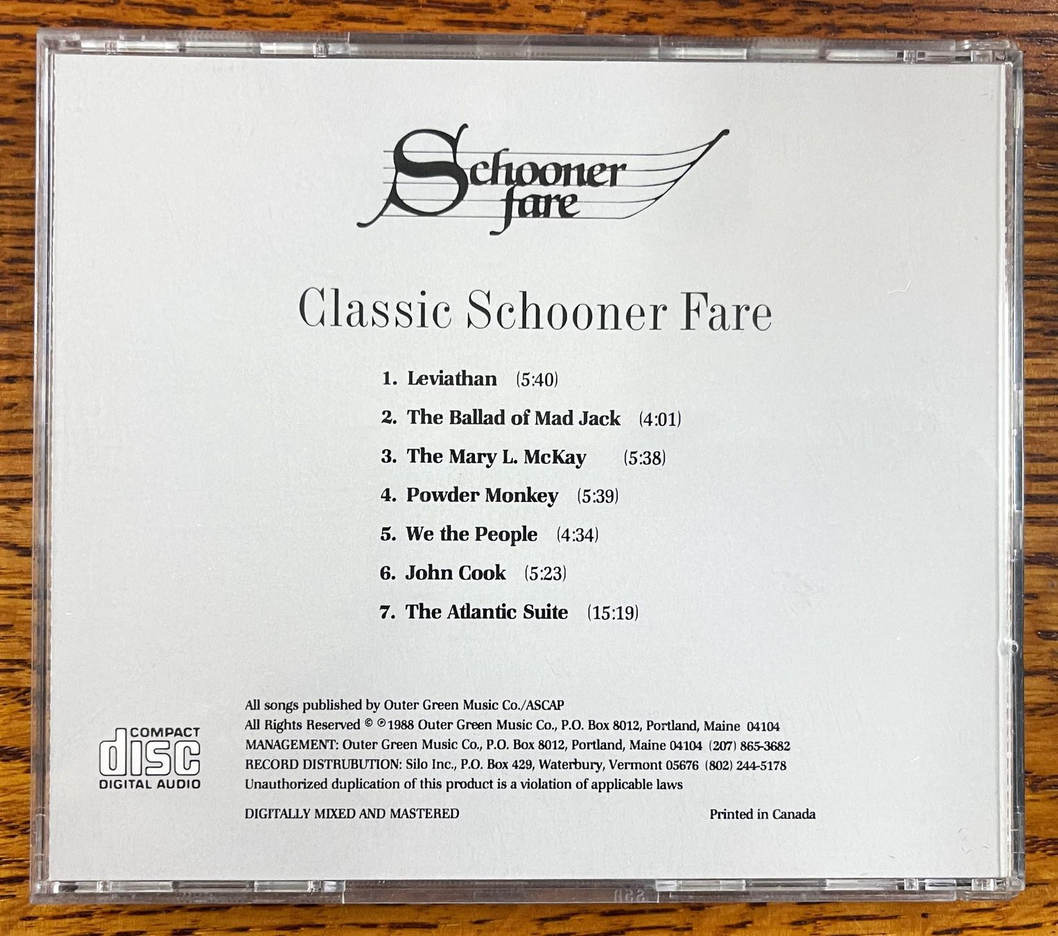 CD: CLASSIC SCHOONER FARE CD – Usato da Oftringen venduto da Vucki 1