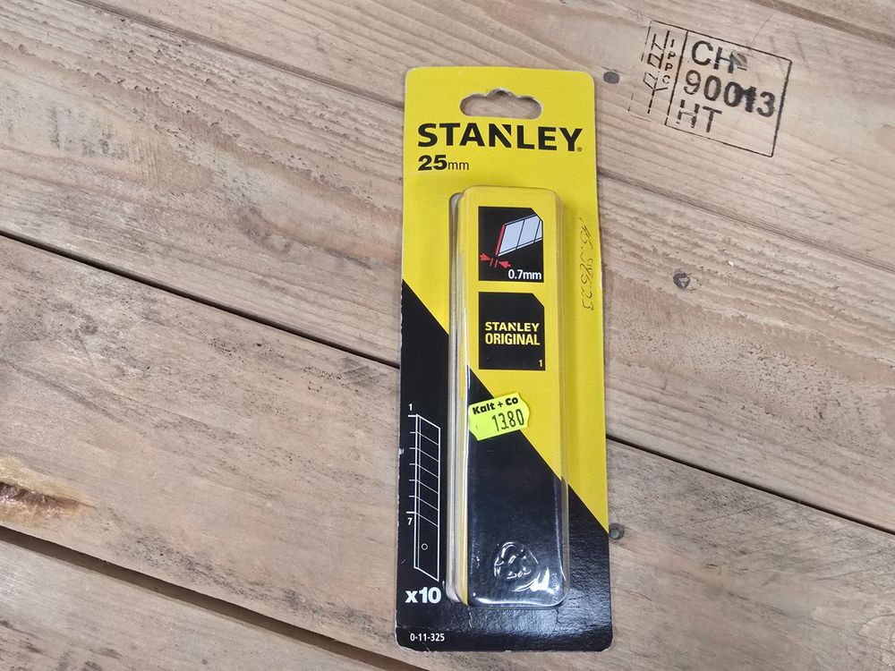 10x neue Stanley Ersatzklingen für Cutter 25mm ab 1.- (Neu (gemäss ...
