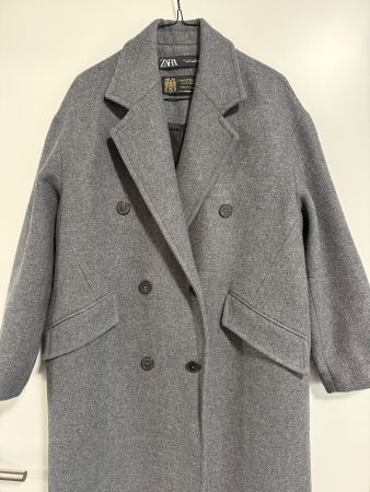 Mantel Zara Manteco grau Grösse S-M