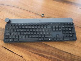 Logitech Craft Tastatur CH-QWERTZ  kabellos, Drehregler