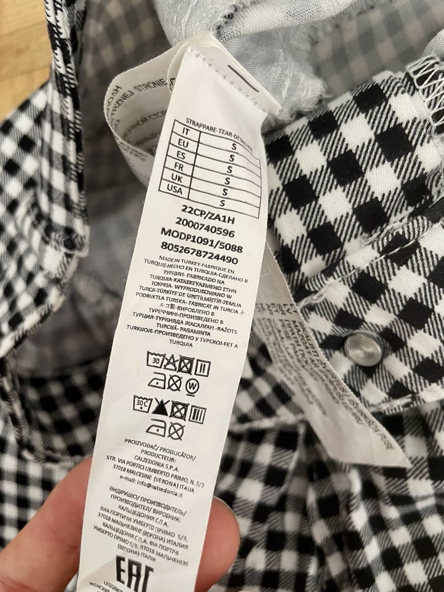 Calzedonia Hosen: Karierte Karo Hose schwarz weiss Grösse S – Neu (gemäss Beschreibung) aus Zürich von Carlajimena 4