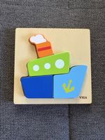 Holzpuzzle Schiff Viga bunt 