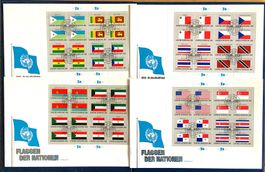 1981 USA - FDC  Jahresausgabe UNO FLAGGEN der Nationen