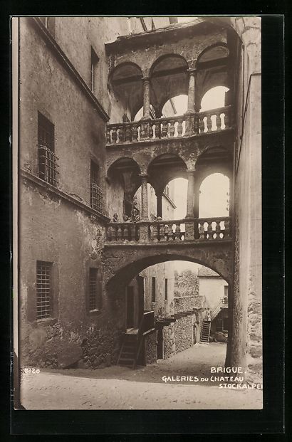 Ansichtskarten: Brigue, Galeries du Chateau Stockalper – Gebraucht aus Berlin von bartko-reher
