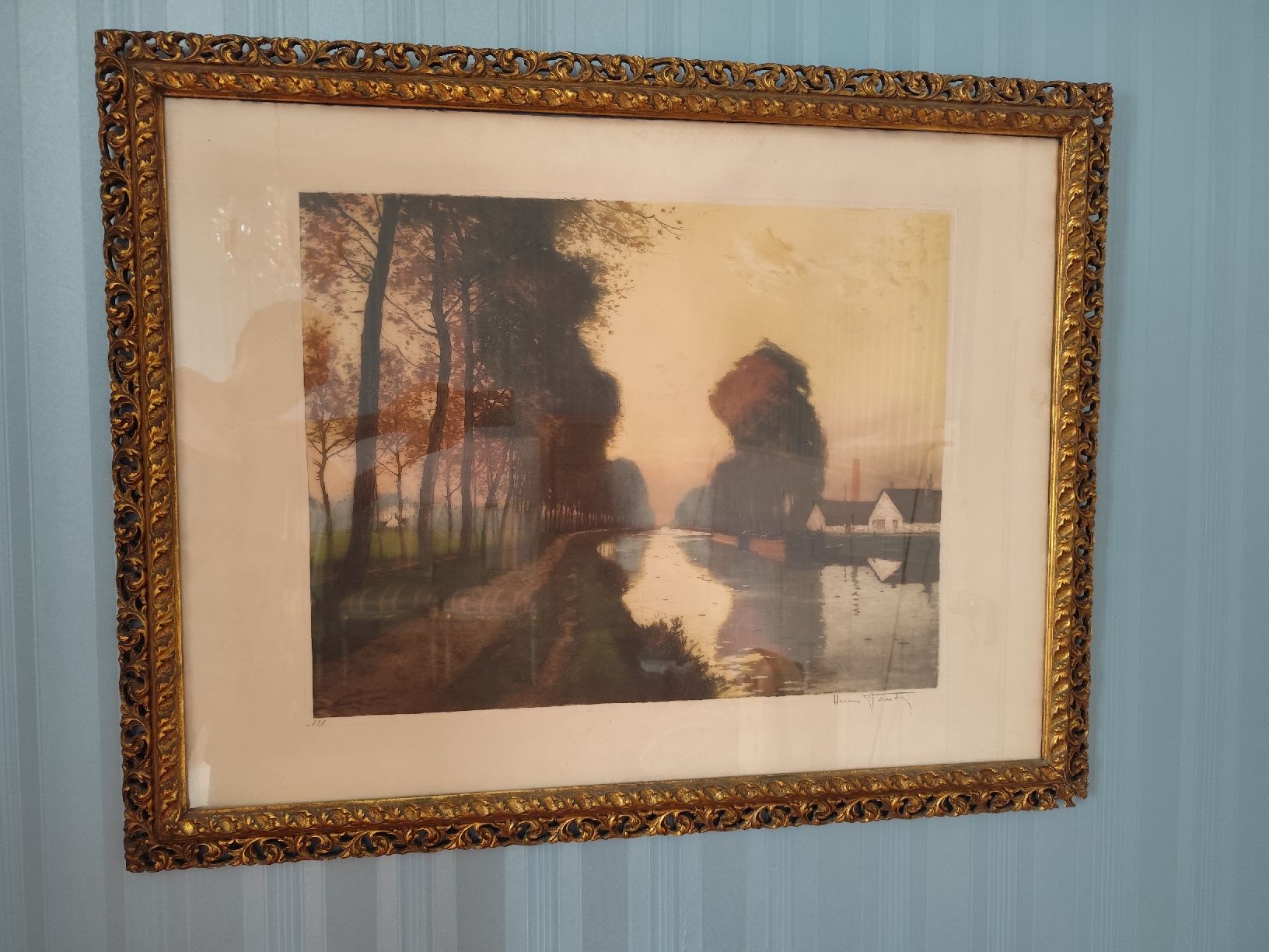 Foto & Immagini: Henri Jourdain (1863-1931) Orig. Farbradierung handsigniert – Usato da Brugg AG venduto da Amei24