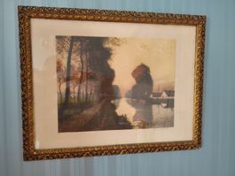 Henri Jourdain (1863-1931) Orig. Farbradierung handsigniert