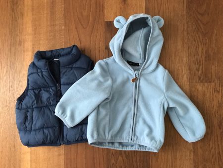 Fleecejacke mit Gilet Grösse 68