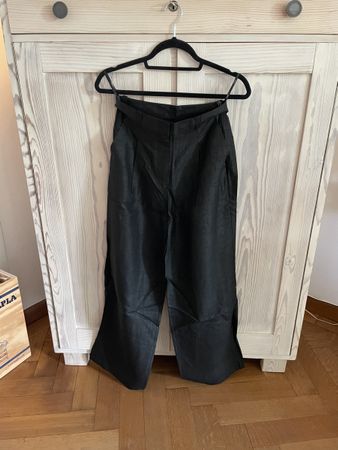 Neu GOETZE Seide Hose Schwarz Grösse 36 Top!