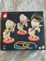 Jeu de lancer d'anneaux chevaux en bois Janod