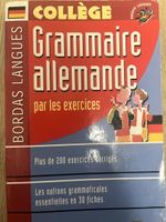 Livre de grammaire d’allemand