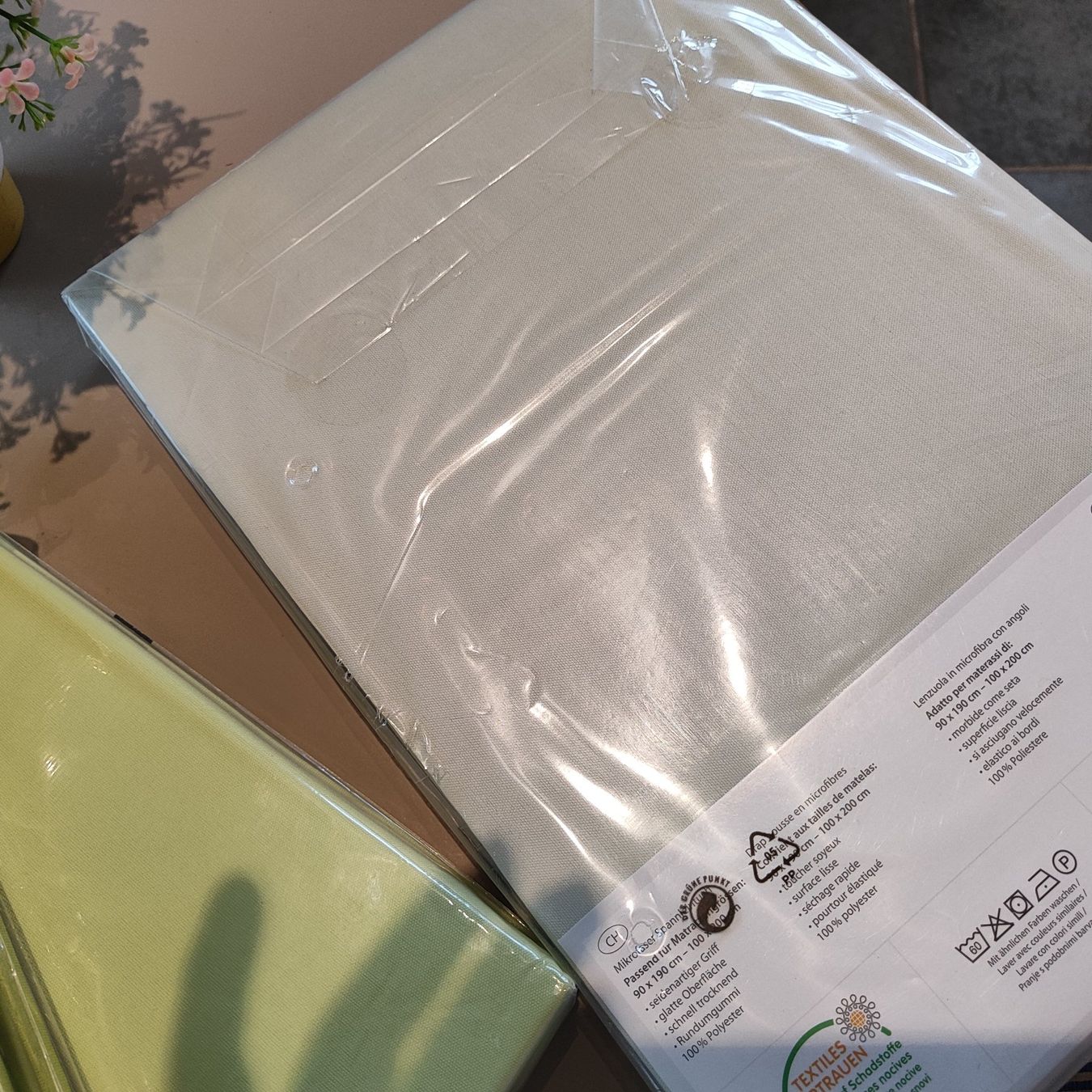 Biancheria da letto: Fixleintuch  im verschiedene Grünfarbe – Nuovo e nell'imballaggio originale da Langnau am Albis venduto da Judithsebi 2