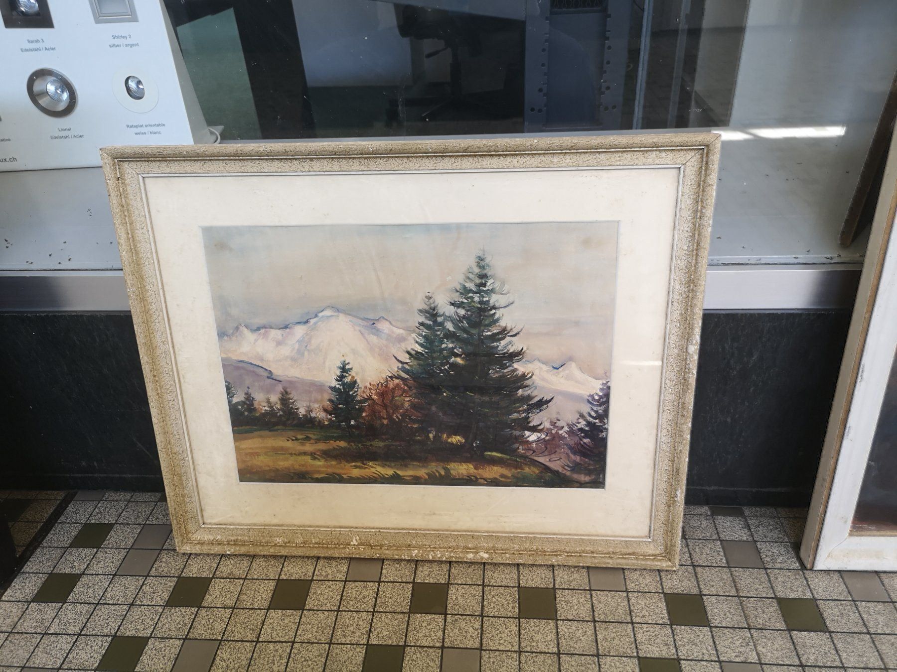 Gemälde: PAYSAGE DE MONTAGNES – Gebraucht aus Genève von Qanil77