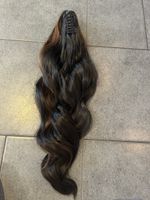Neu ! (#2) Ponytail Kunsthaar mit Kralle schoko braun 60 cm