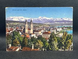 Zürich und die Alpen