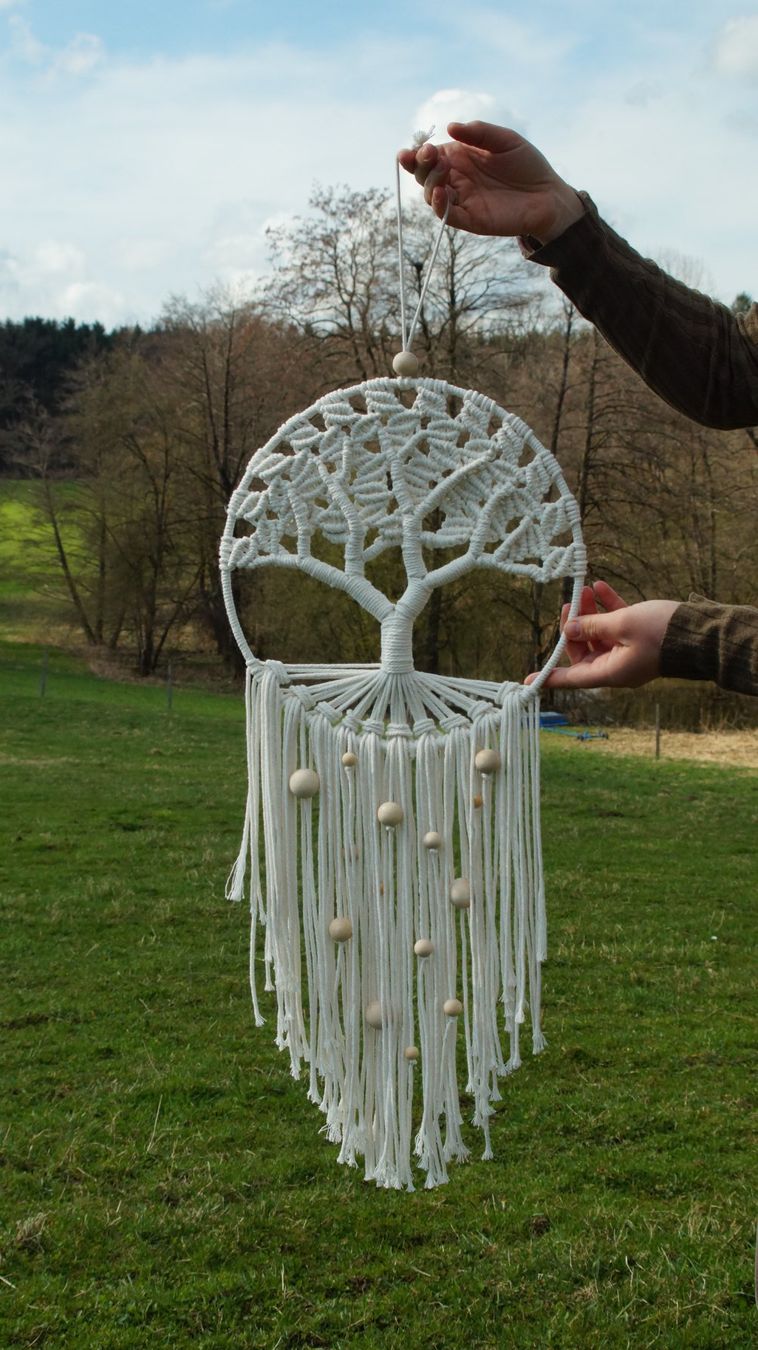 Tutte le decorazioni: Handgefertigter Makramee-Lebensbaum, Boho-Dekoraration ø30cm – Nuovo e nell'imballaggio originale da Tafers venduto da JP911 1