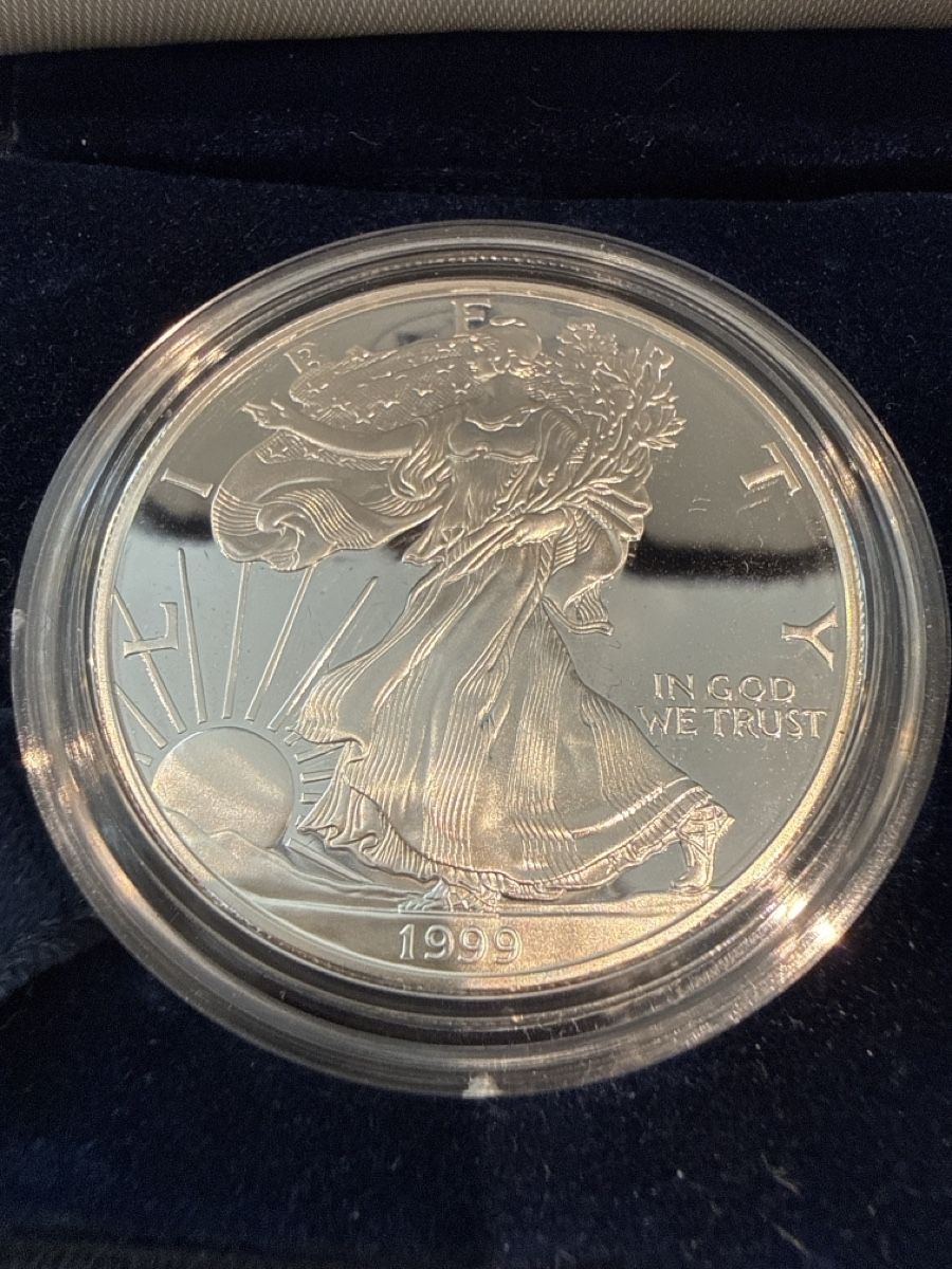 Alle Münzen: Silberdollar American Eagle 1 oz 1999 US Mint – Gebraucht aus Balterswil von tadagmarsan 1